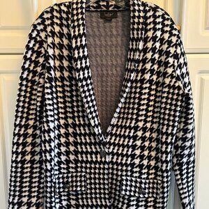 Belldini Houndstooth Ponte Knit Blazer